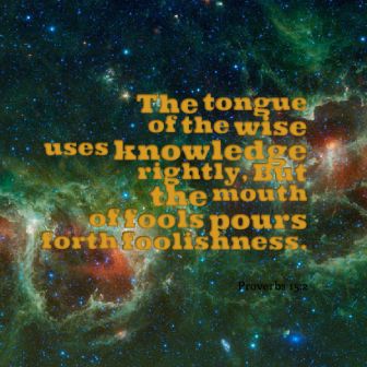 tongue of the wise