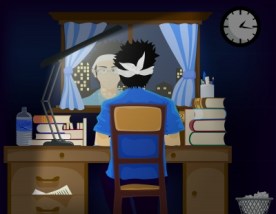 Student studying at night by smokedsalmon/Freedigitaphotos.net