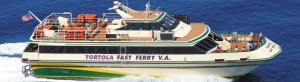 One of Tortola fast ferry to St. Thomas. Image from the BVI tourist guide.