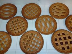 Tarts - guava berry, coconut, pineapple.