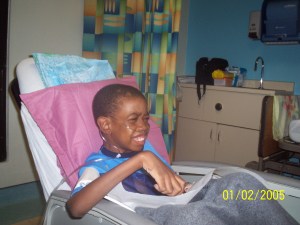 My son recovering after cardiac surgery