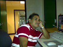 Art at work in the CT room. 