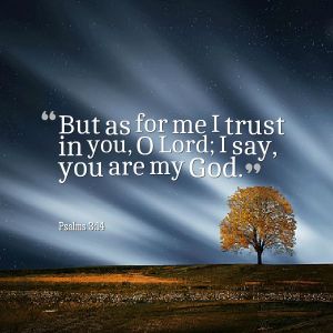 Trust in you