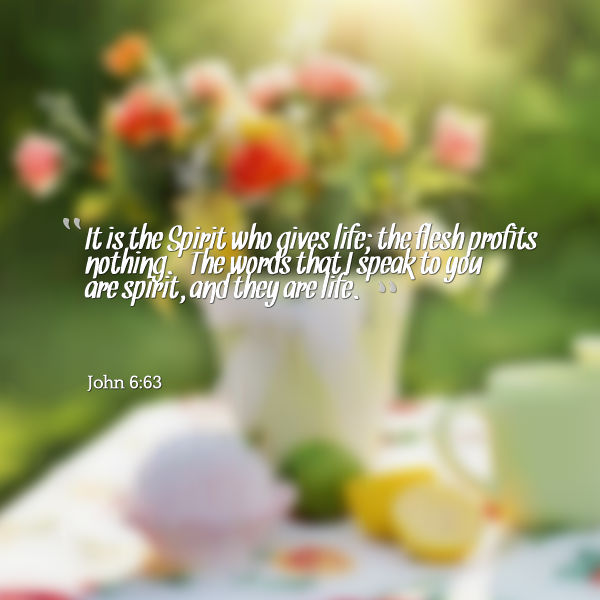 The Spirit gives&nbsp;Life