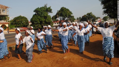 Women in Liberia celebrated because their country was declared Ebola free. Image courtesy of cnn.com