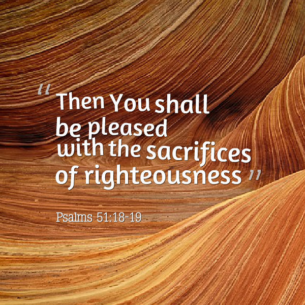 Please with sacrifice