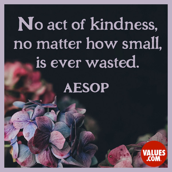 No act of kindness
