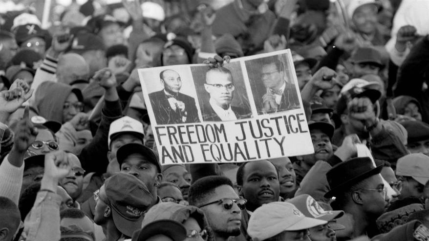 Crowd at the million-man march in 1995. NBC NEWS