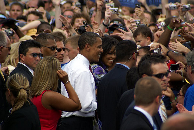 Barack and Michelle Obama Campaign for the Presidency in Springfield, Illinois: Source: Michellepictures.com