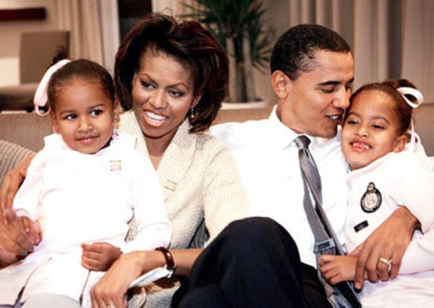 The Obama family. Image source: