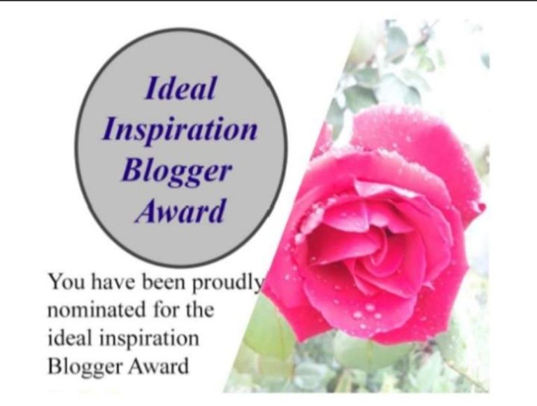 Ideal Inspiration Blogger&nbsp;Award